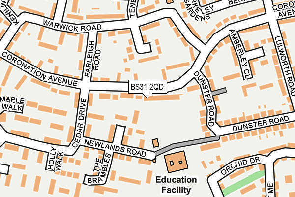 BS31 2QD map - OS OpenMap – Local (Ordnance Survey)