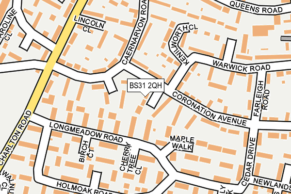BS31 2QH map - OS OpenMap – Local (Ordnance Survey)