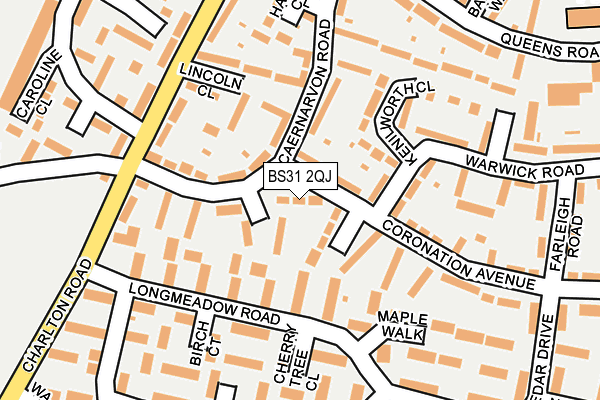 BS31 2QJ map - OS OpenMap – Local (Ordnance Survey)