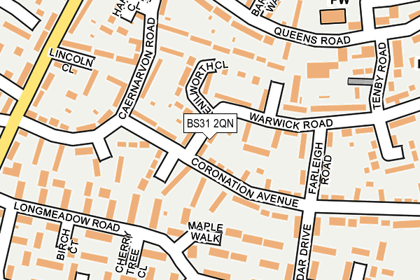 BS31 2QN map - OS OpenMap – Local (Ordnance Survey)