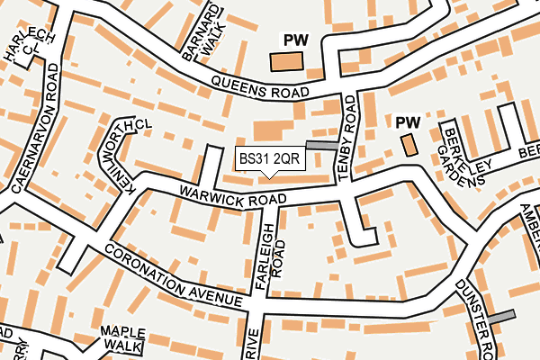 BS31 2QR map - OS OpenMap – Local (Ordnance Survey)