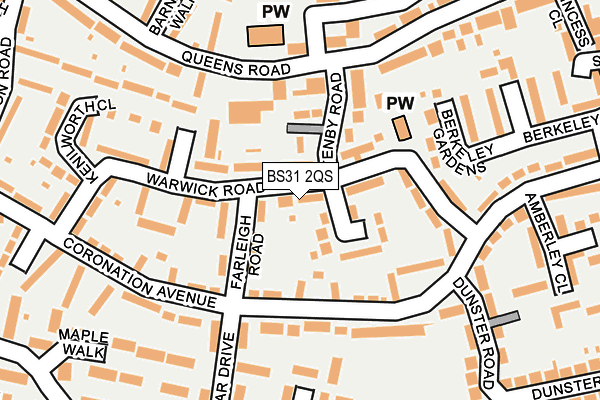 BS31 2QS map - OS OpenMap – Local (Ordnance Survey)
