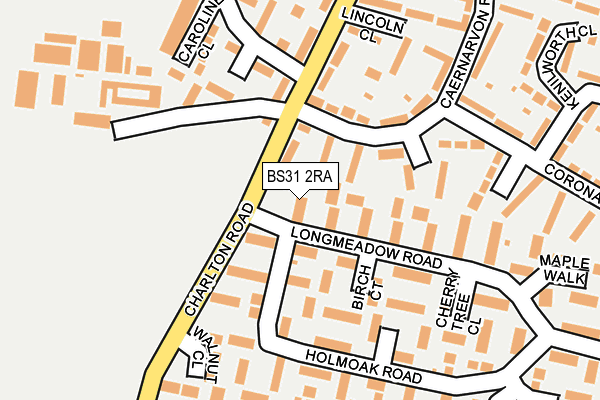 BS31 2RA map - OS OpenMap – Local (Ordnance Survey)