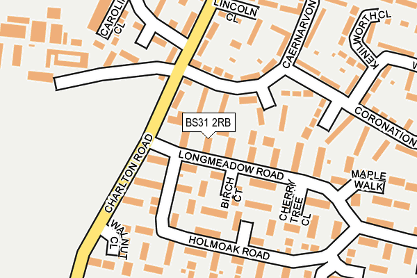 BS31 2RB map - OS OpenMap – Local (Ordnance Survey)