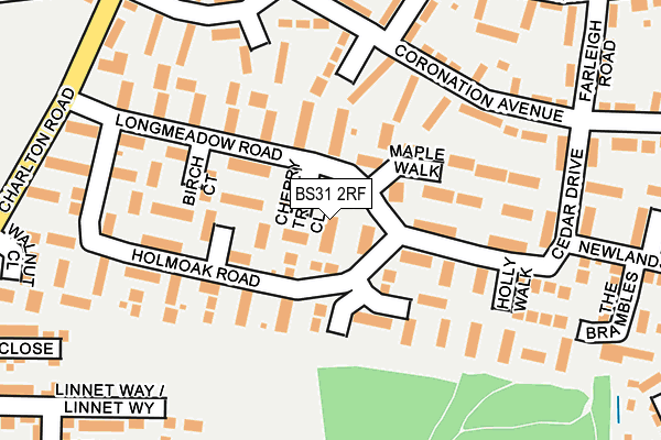 BS31 2RF map - OS OpenMap – Local (Ordnance Survey)
