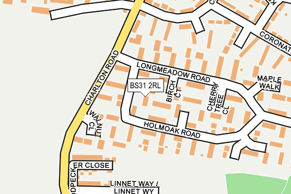 BS31 2RL map - OS OpenMap – Local (Ordnance Survey)