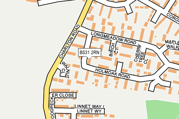 BS31 2RN map - OS OpenMap – Local (Ordnance Survey)