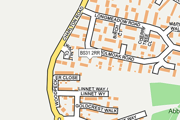 BS31 2RR map - OS OpenMap – Local (Ordnance Survey)