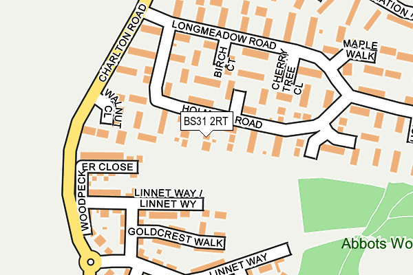 BS31 2RT map - OS OpenMap – Local (Ordnance Survey)