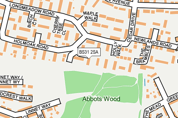 Map of ABLE CLEANING LIMITED at local scale