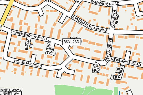 BS31 2SD map - OS OpenMap – Local (Ordnance Survey)