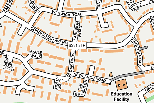 BS31 2TP map - OS OpenMap – Local (Ordnance Survey)