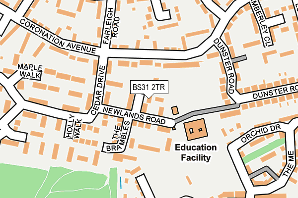 BS31 2TR map - OS OpenMap – Local (Ordnance Survey)