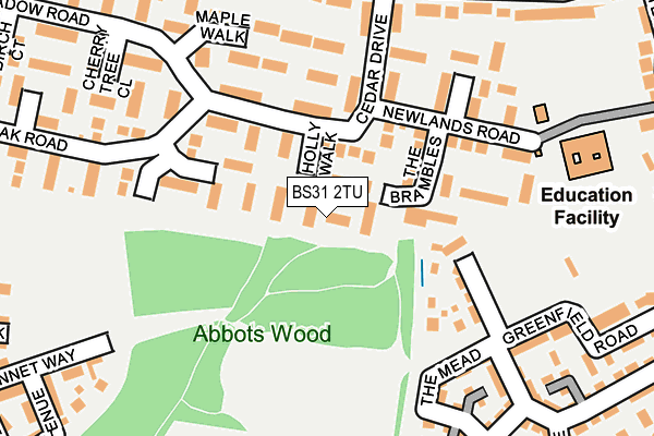 BS31 2TU map - OS OpenMap – Local (Ordnance Survey)