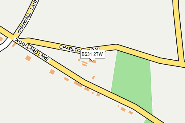BS31 2TW map - OS OpenMap – Local (Ordnance Survey)