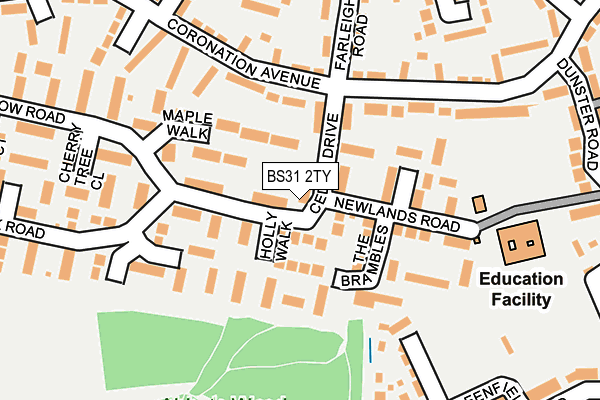 BS31 2TY map - OS OpenMap – Local (Ordnance Survey)