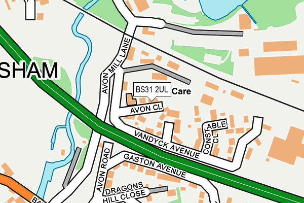 BS31 2UL map - OS OpenMap – Local (Ordnance Survey)