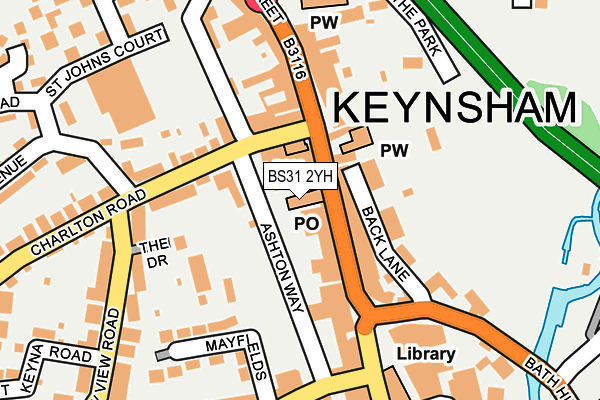 BS31 2YH map - OS OpenMap – Local (Ordnance Survey)