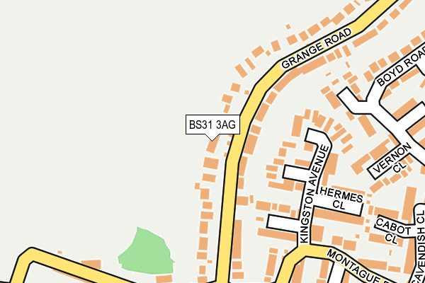BS31 3AG map - OS OpenMap – Local (Ordnance Survey)