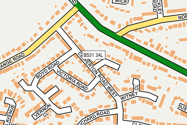 BS31 3AL map - OS OpenMap – Local (Ordnance Survey)