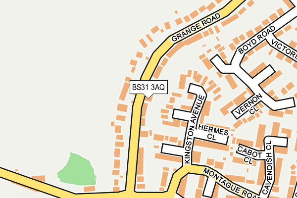 BS31 3AQ map - OS OpenMap – Local (Ordnance Survey)