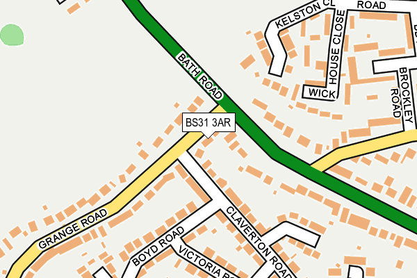 BS31 3AR map - OS OpenMap – Local (Ordnance Survey)