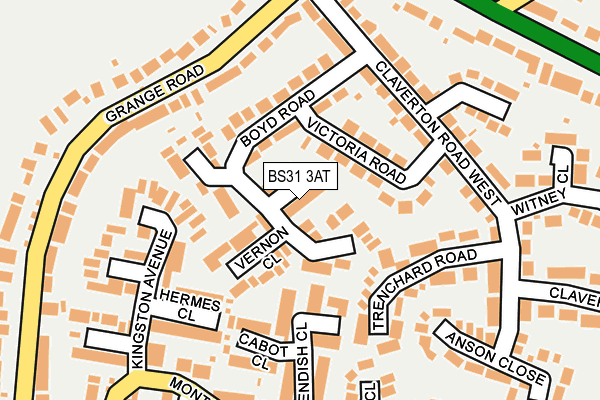 BS31 3AT map - OS OpenMap – Local (Ordnance Survey)