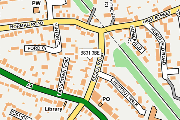 BS31 3BE map - OS OpenMap – Local (Ordnance Survey)