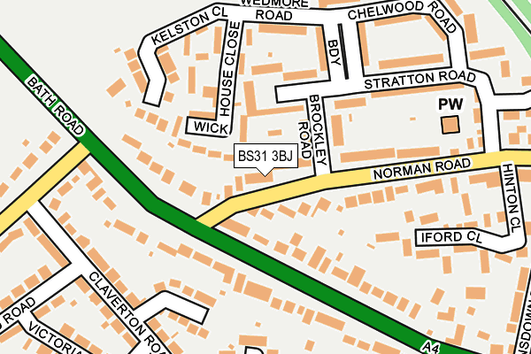BS31 3BJ map - OS OpenMap – Local (Ordnance Survey)