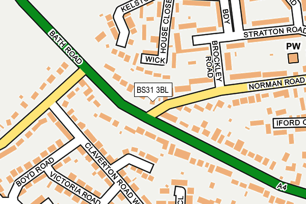BS31 3BL map - OS OpenMap – Local (Ordnance Survey)