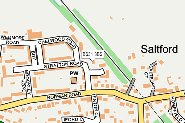 BS31 3BS map - OS OpenMap – Local (Ordnance Survey)