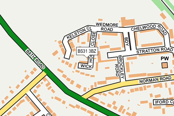BS31 3BZ map - OS OpenMap – Local (Ordnance Survey)