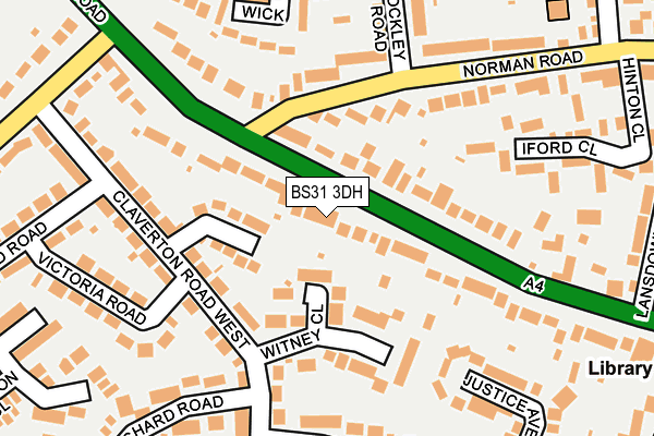 BS31 3DH map - OS OpenMap – Local (Ordnance Survey)