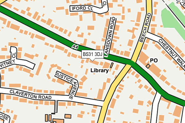 BS31 3DJ map - OS OpenMap – Local (Ordnance Survey)