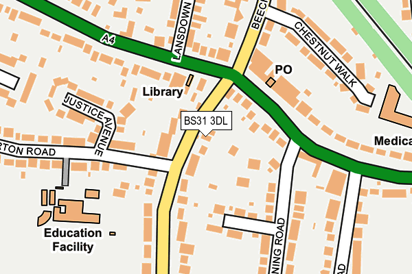BS31 3DL map - OS OpenMap – Local (Ordnance Survey)