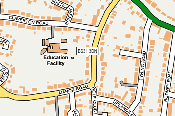 Map of SALTFORD CONSTRUCTION LIMITED at local scale