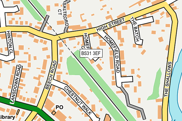 BS31 3EF map - OS OpenMap – Local (Ordnance Survey)