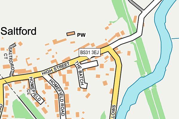 BS31 3EJ map - OS OpenMap – Local (Ordnance Survey)