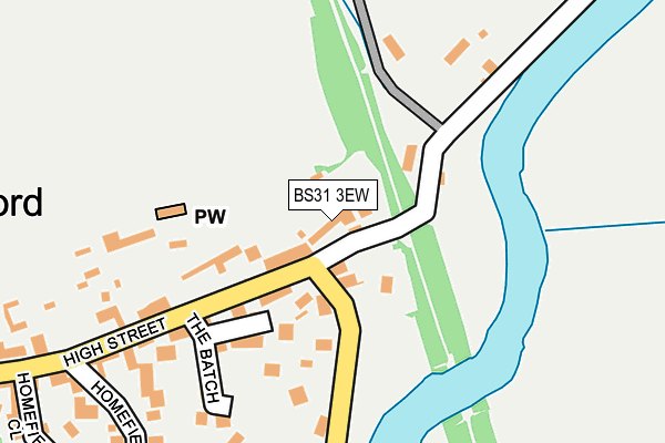 BS31 3EW map - OS OpenMap – Local (Ordnance Survey)