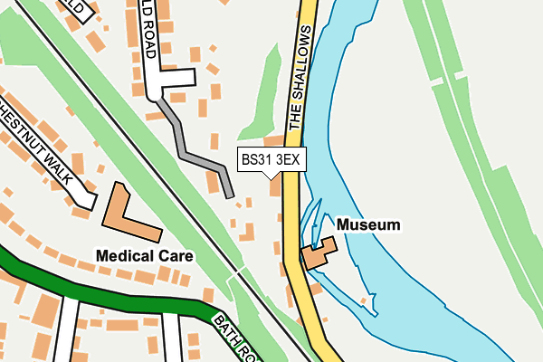 BS31 3EX map - OS OpenMap – Local (Ordnance Survey)