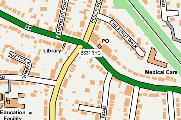 BS31 3HG map - OS OpenMap – Local (Ordnance Survey)