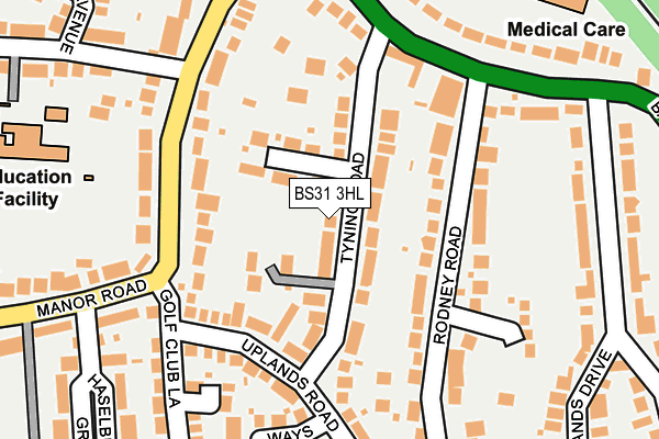 BS31 3HL map - OS OpenMap – Local (Ordnance Survey)