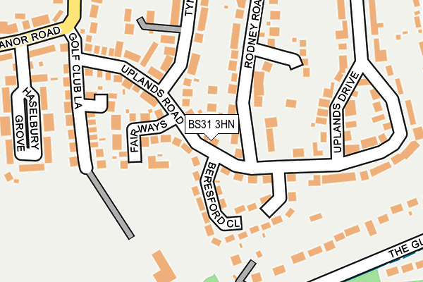 BS31 3HN map - OS OpenMap – Local (Ordnance Survey)