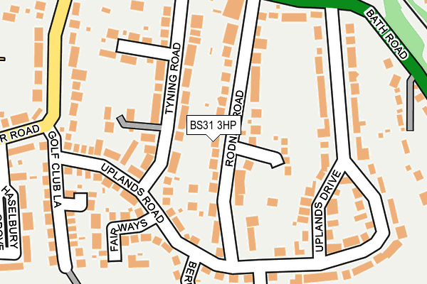BS31 3HP map - OS OpenMap – Local (Ordnance Survey)