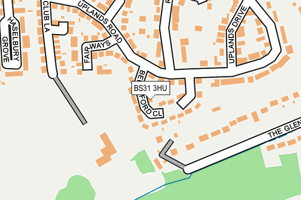 BS31 3HU map - OS OpenMap – Local (Ordnance Survey)