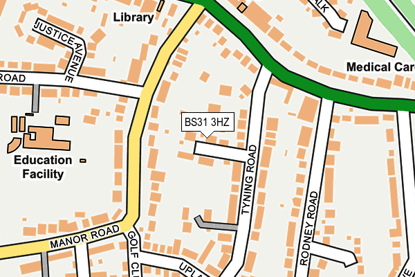 BS31 3HZ map - OS OpenMap – Local (Ordnance Survey)