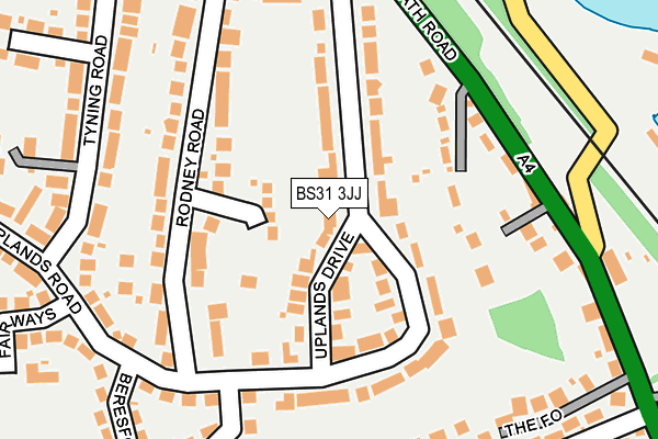 BS31 3JJ map - OS OpenMap – Local (Ordnance Survey)