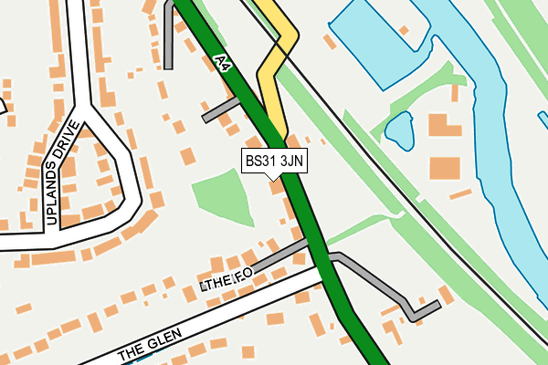 BS31 3JN map - OS OpenMap – Local (Ordnance Survey)