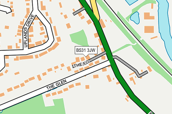 BS31 3JW map - OS OpenMap – Local (Ordnance Survey)