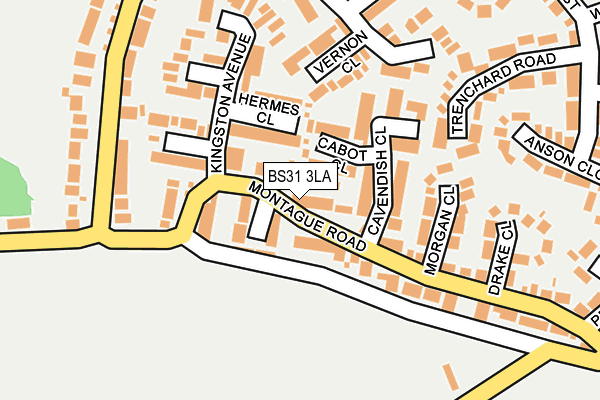 BS31 3LA map - OS OpenMap – Local (Ordnance Survey)